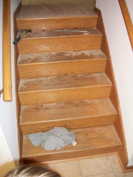 The stairs the way I found them 
