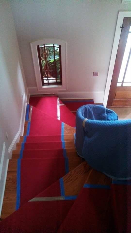 Proper floor, wall, and rail is used to protect ha