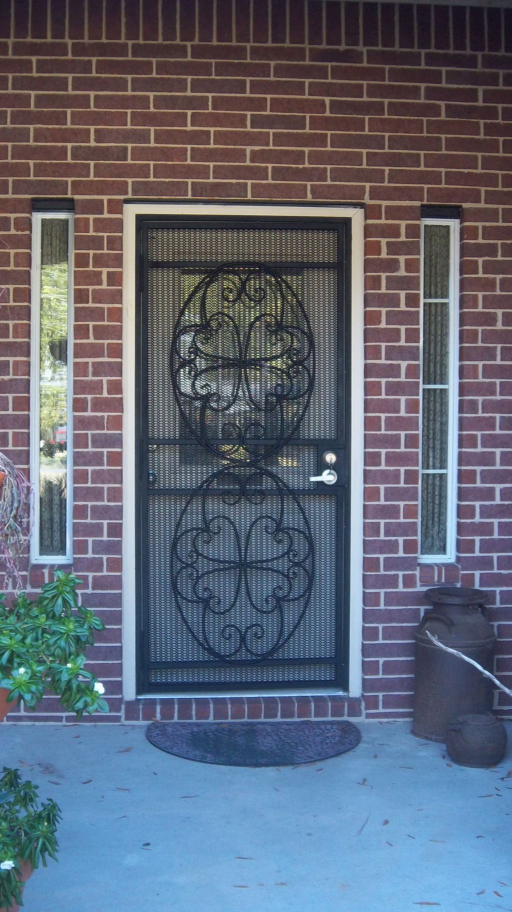 Security Door.  Not bad for home made, I built thi