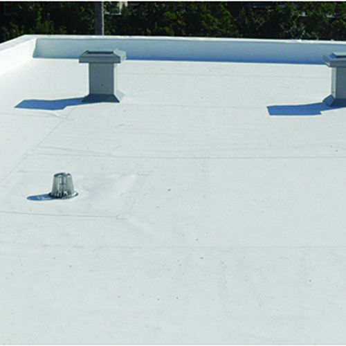 Flat roofing.