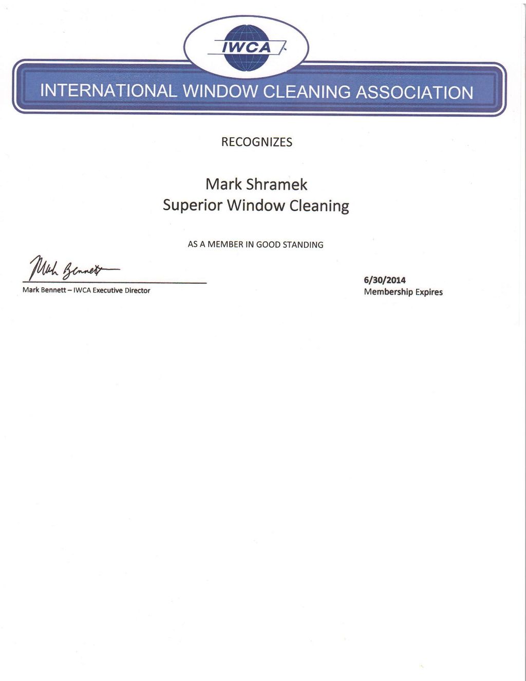 IWCA Certification