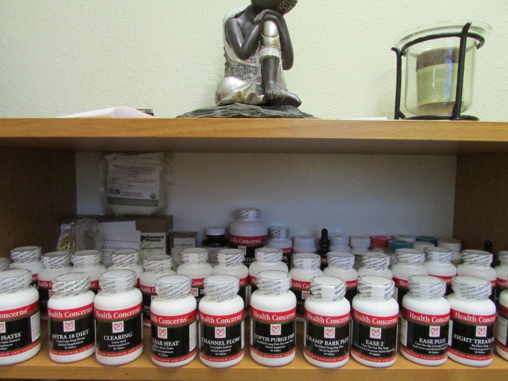 Fully stocked herbal pharmacy.