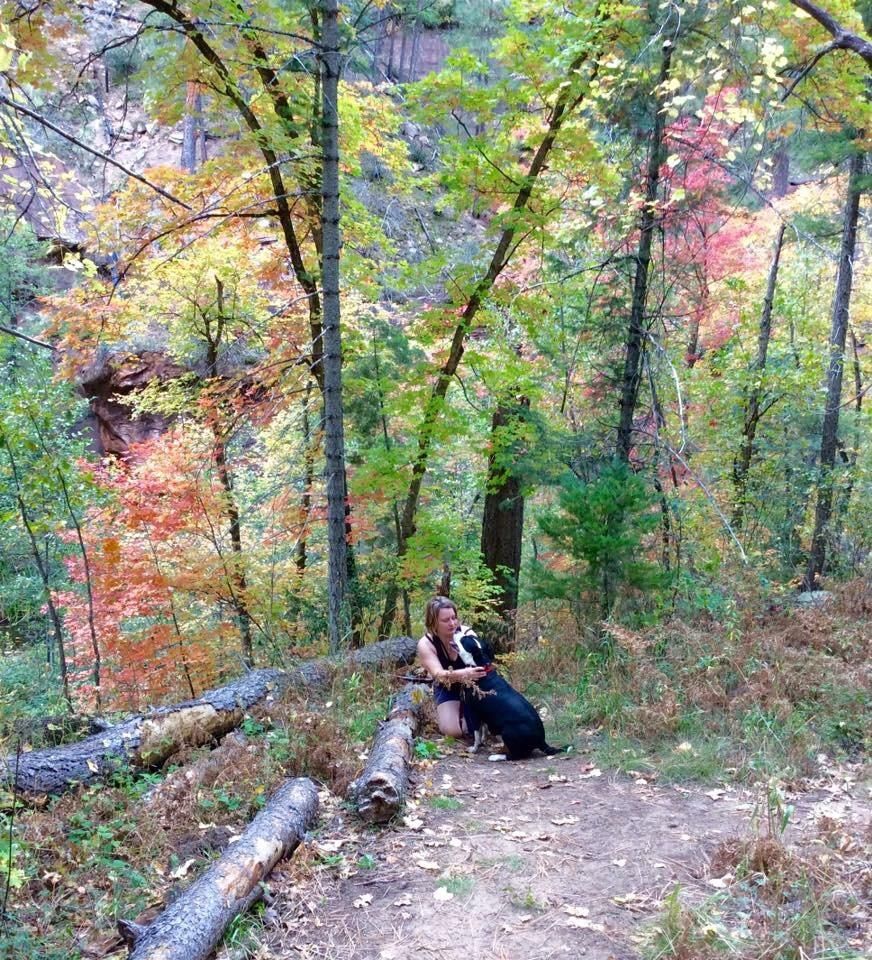 My baby girl Ema and I enjoying the great outdoors