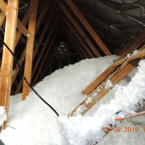 Filled and covered every inch of this attic to pro