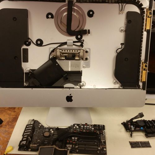 iMac with bad display in progress