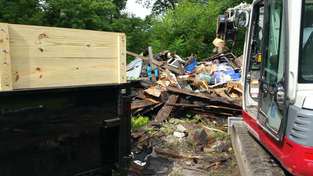 During clean up.