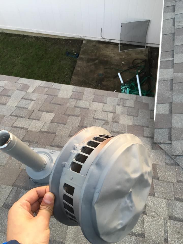 Replacing hail dented caps.