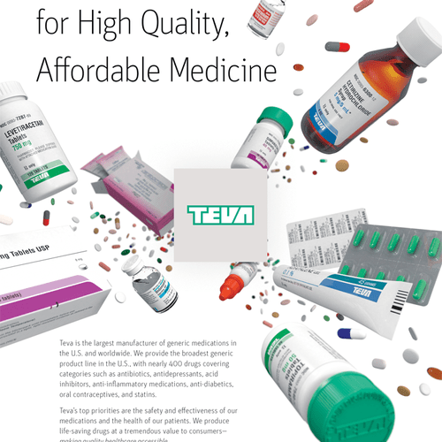 3D Print Advertisement, Teva Pharmaceuticals
