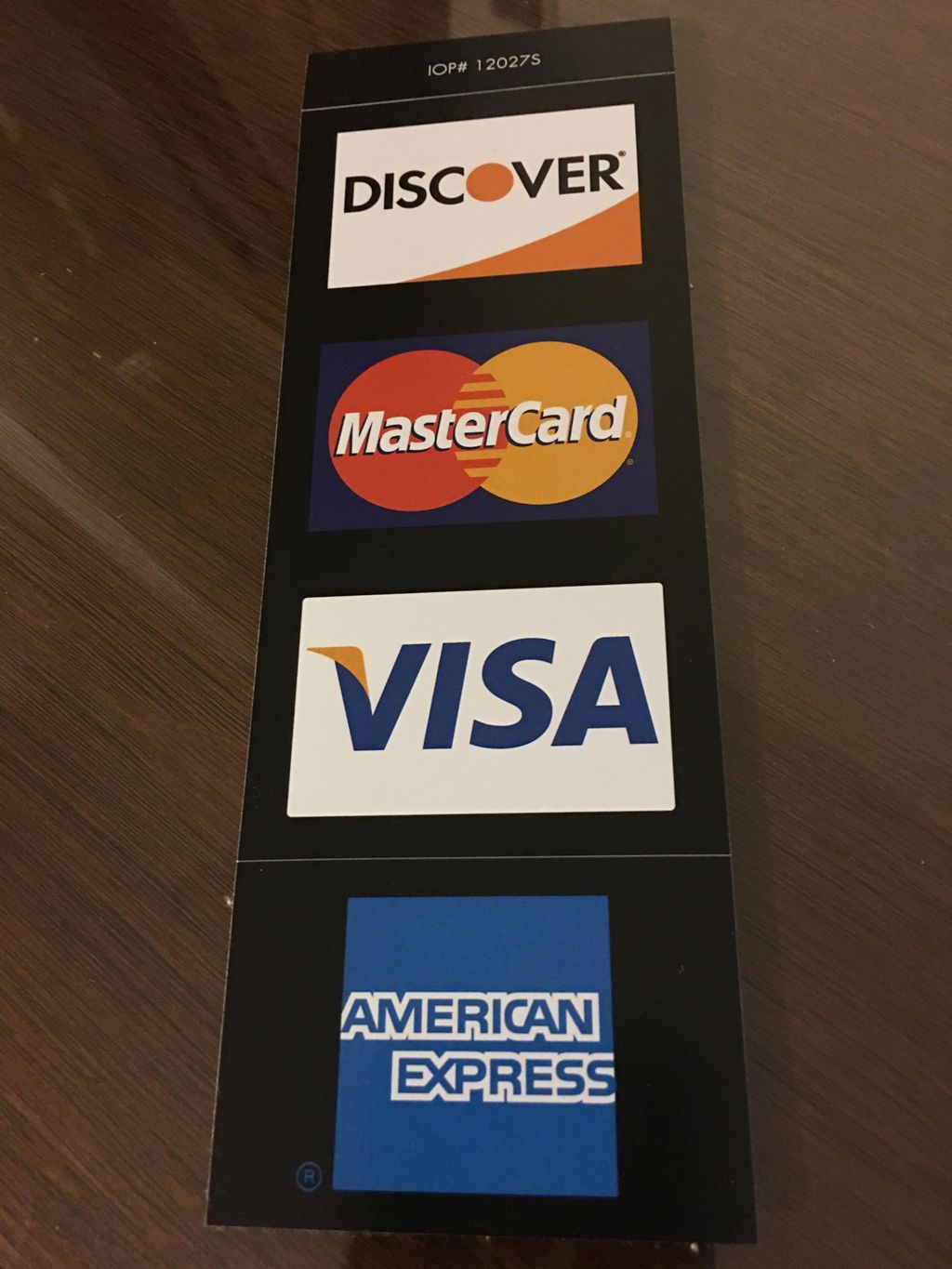 MOST CREDIT CARDS ARE WELCOME