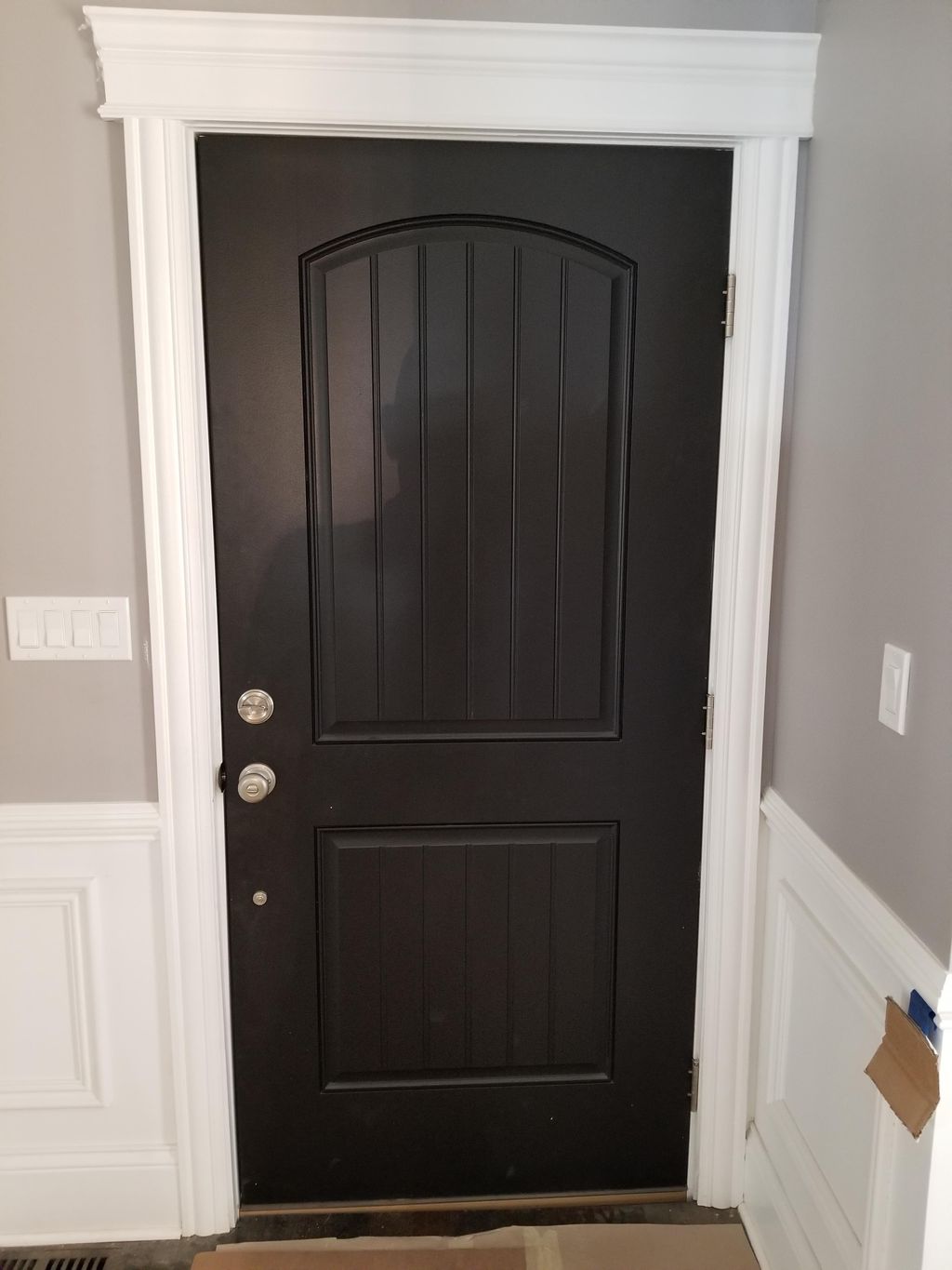 trim moulding on painted and installed exterior do