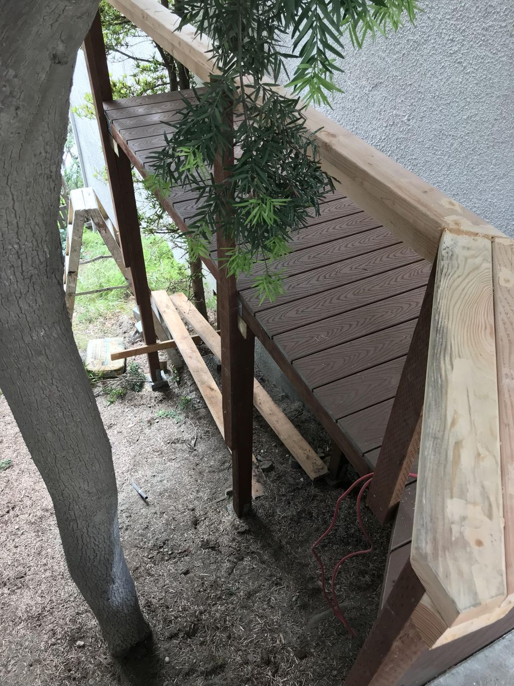 Walk way on side of bldg.