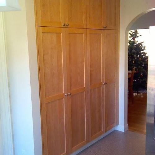 Birch pantry cabinet