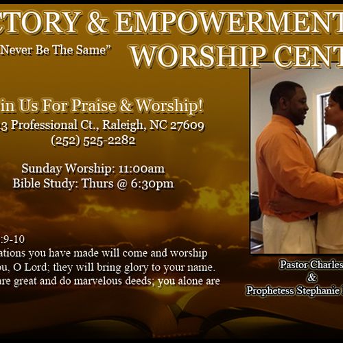 Victory & Empowerment Worship Center Flyer