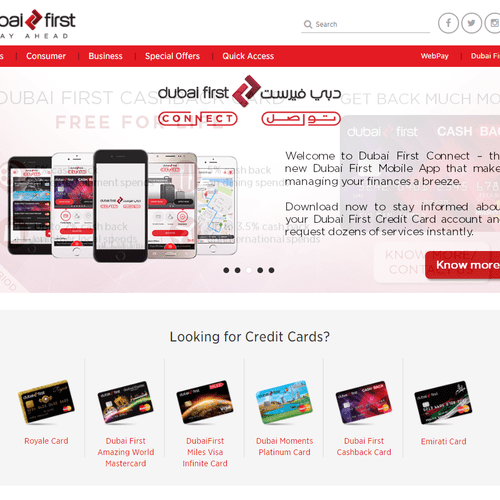 Website design for Dubai First!