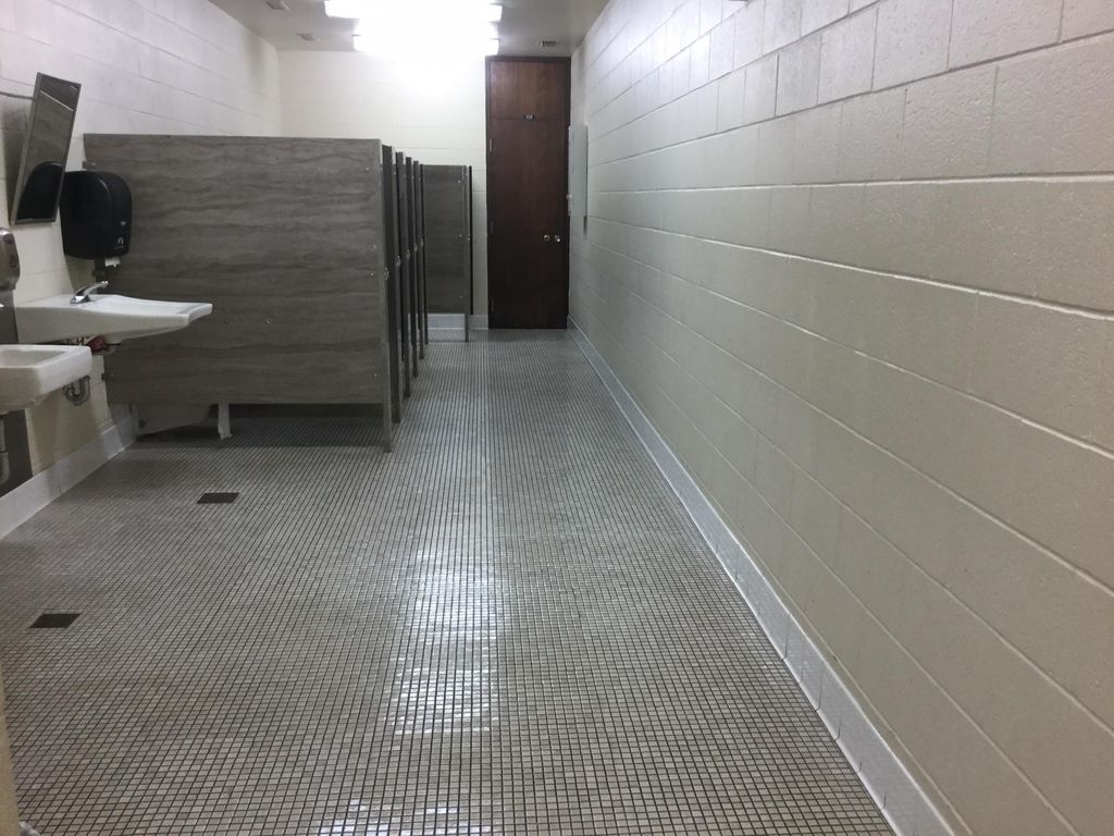 College bathroom cleaning. Hire Pure Pristine to s