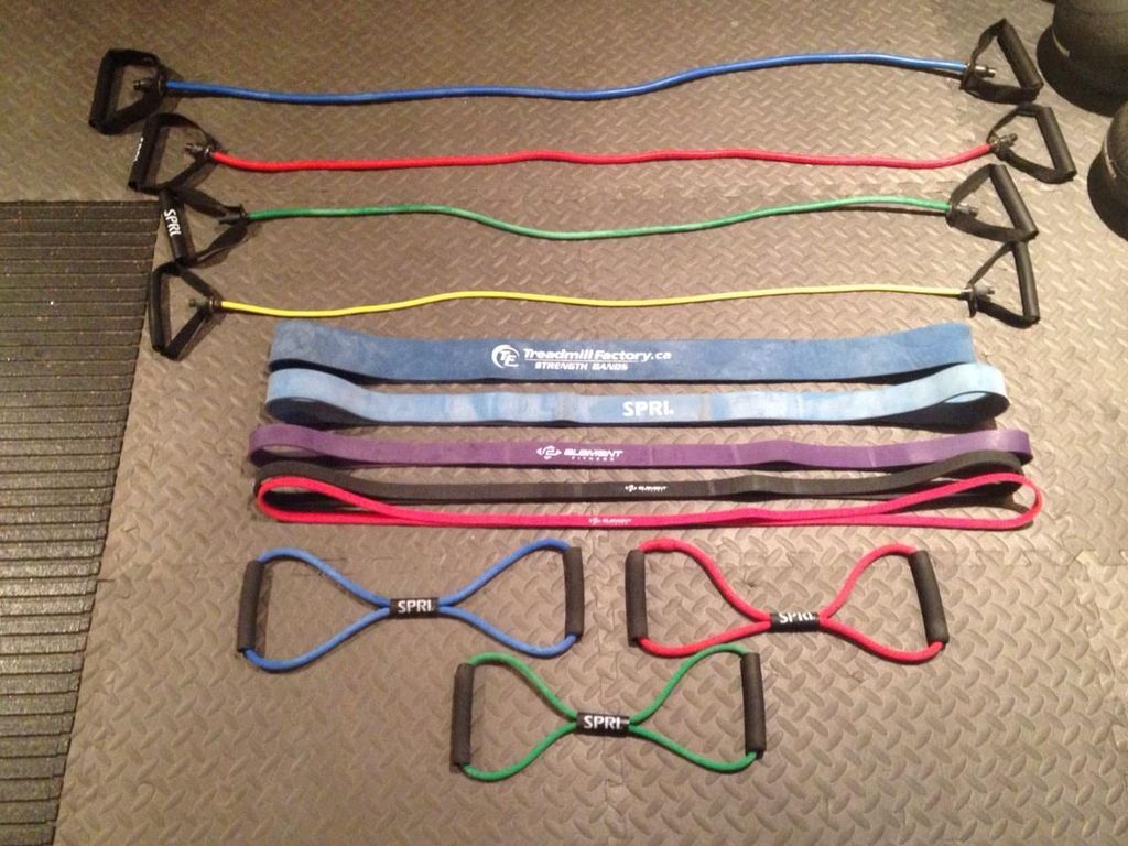 A wide variety of resistance bands to accommodate 