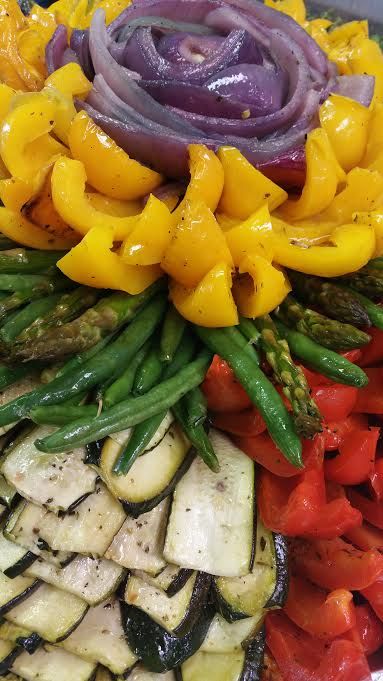 Grilled and Chilled Veggie Platter