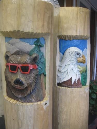 These are hand carved Engleman Spruce logs that ar