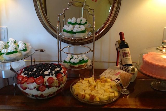 Bridal Shower: Brandy Trifle, Mojito jello cake sh