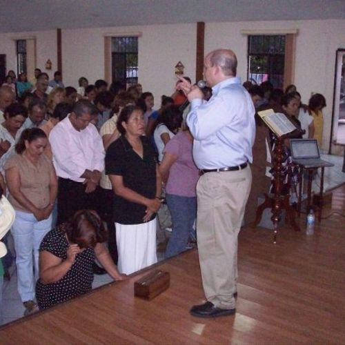 I am preaching-teaching in Spanish (spoke for abou
