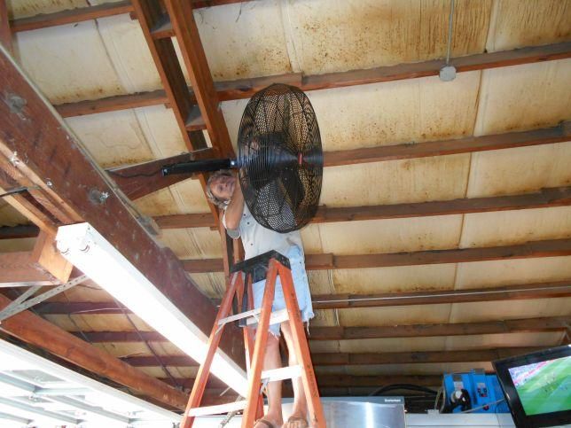 fan installation in Carlos Ice House Webster Texas