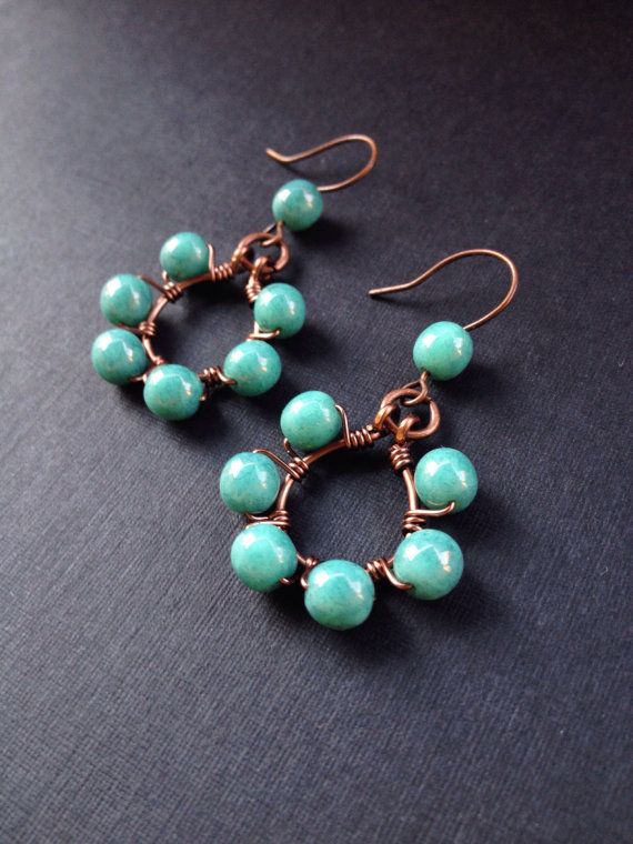 Handmade Wire Wrapped Earrings
