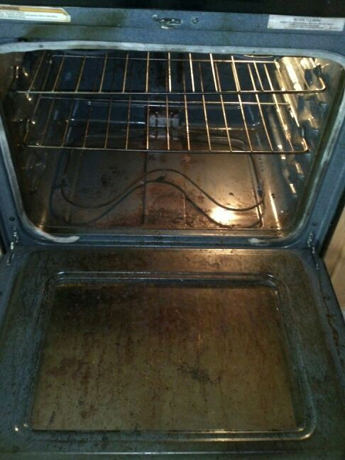 Before we started it had baked on grease and food.