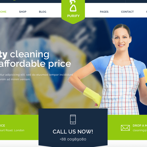 Cleaning - Web Design Sample
