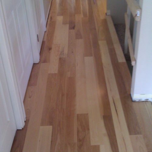 A 1400 sq ft. beautiful Hickory floor