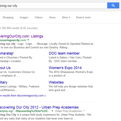 number one on google.  Even our client directory p