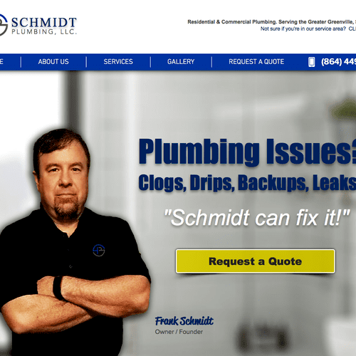 Web Design & Development for Schmidt Plumbing, LLC