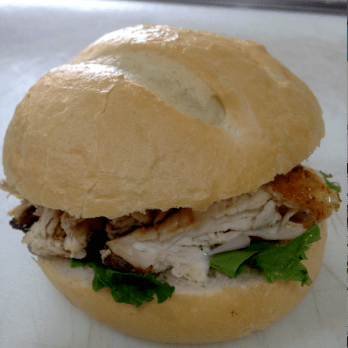 Gourmet chicken sandwich. A big lunch favorite, th