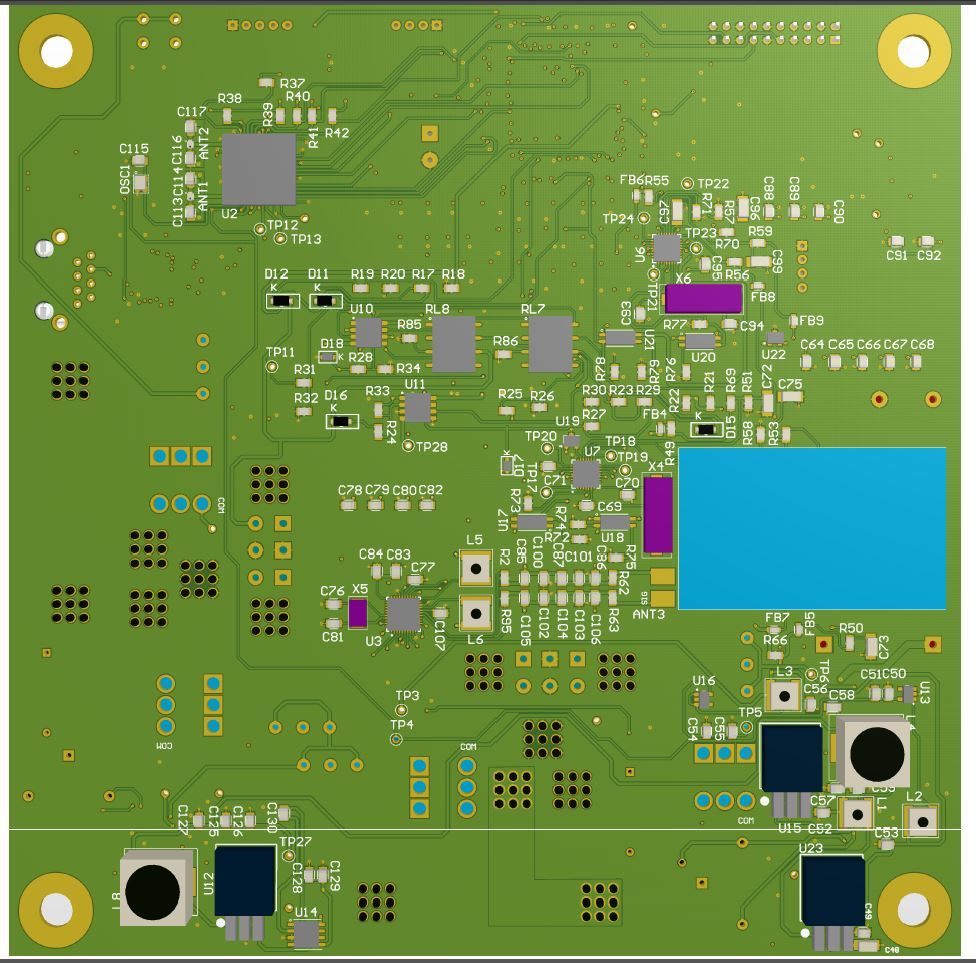 Printed Circuit Board (PCB) 3D model
