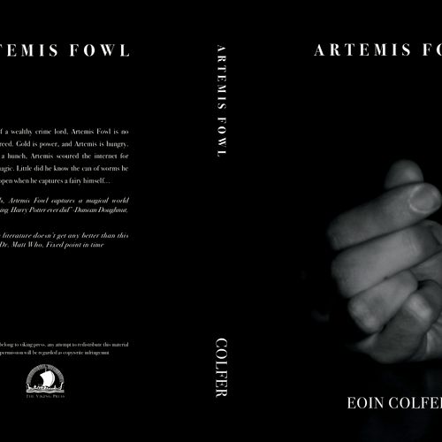 Contest winning book cover #1
Artemis Fowl Book 1.