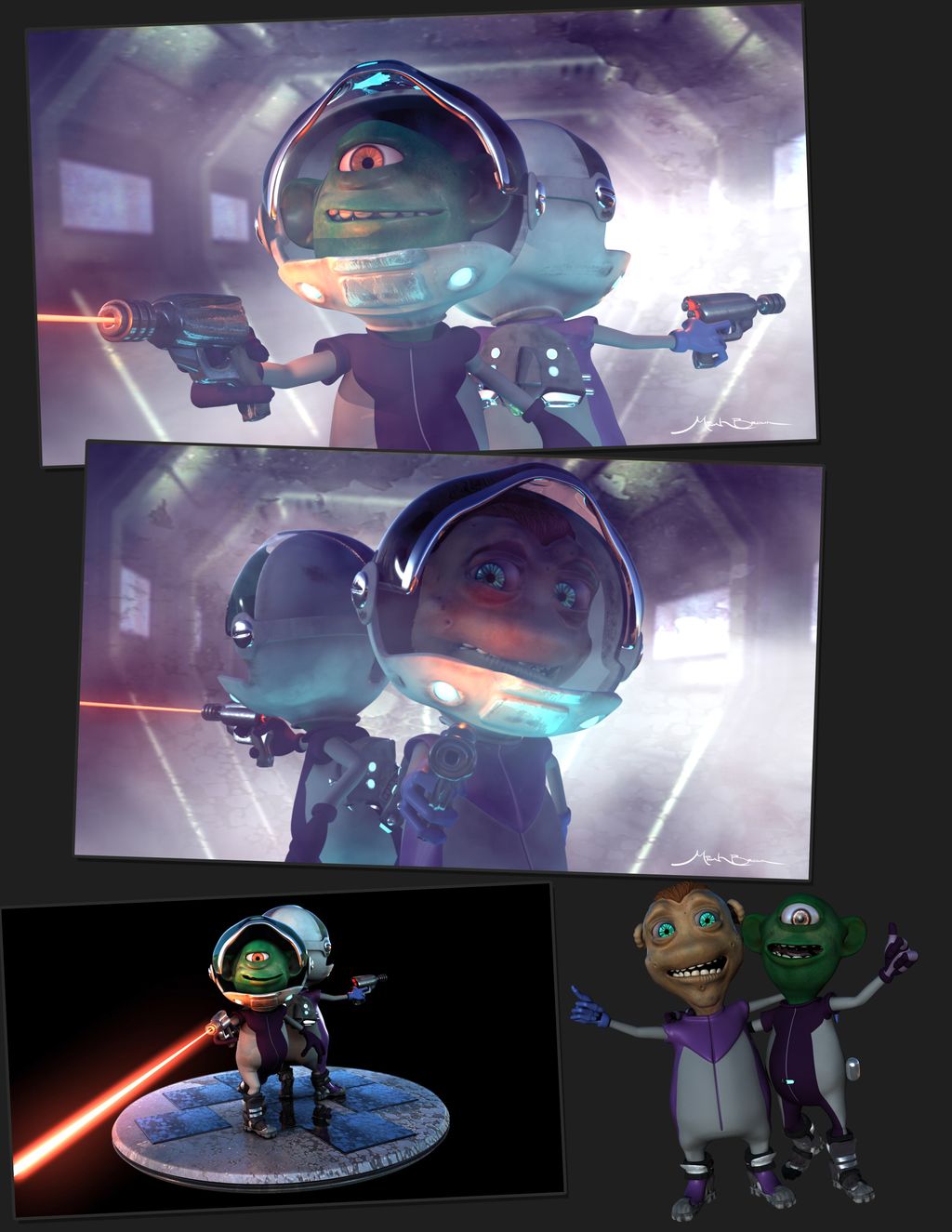 3D illustration work.
