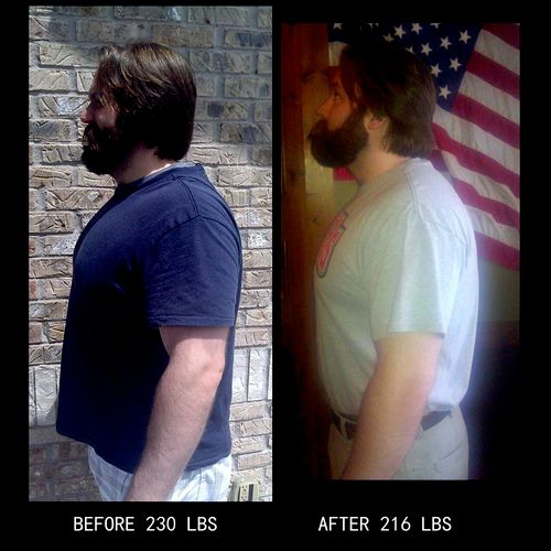 Dustin lost 14 LBS on the Rise Above Program!!