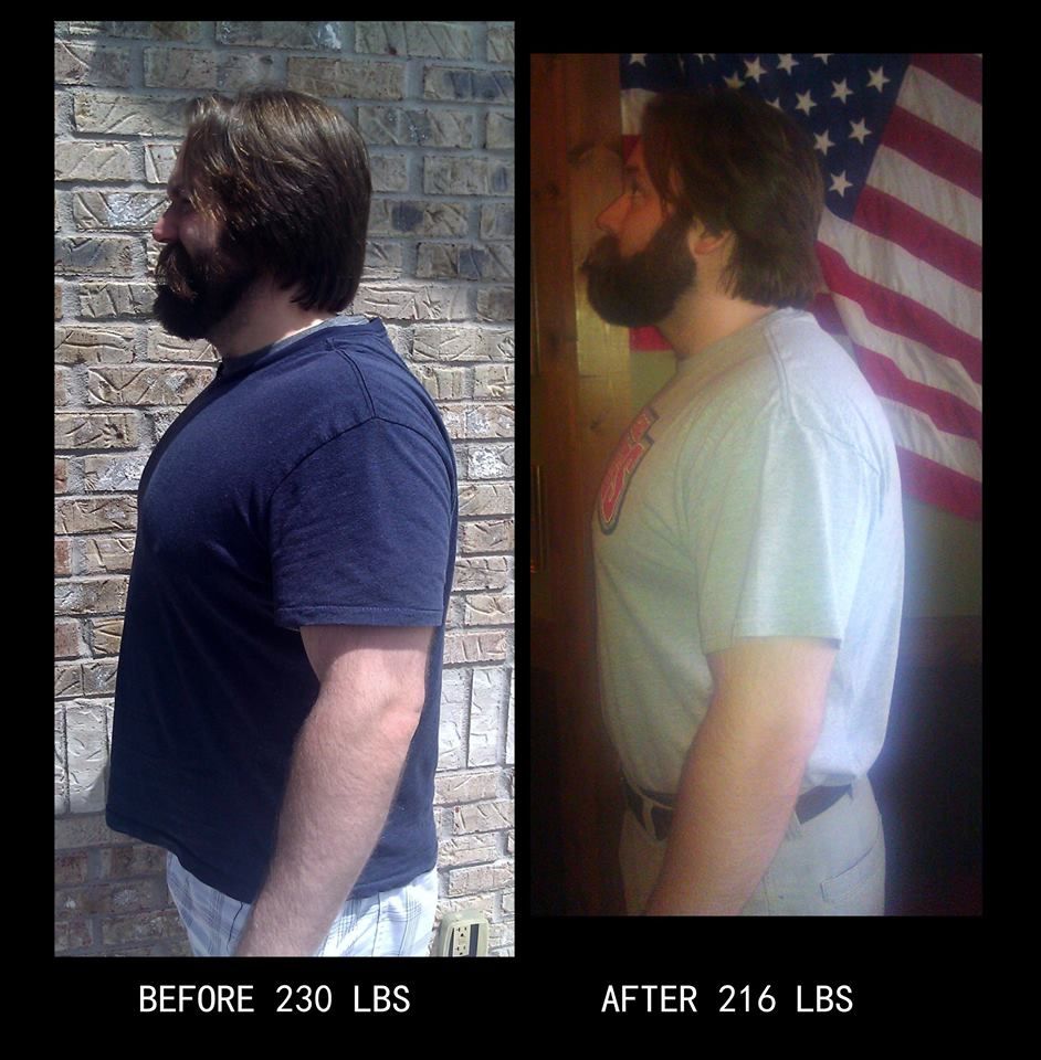 Dustin lost 14 LBS on the Rise Above Program!!