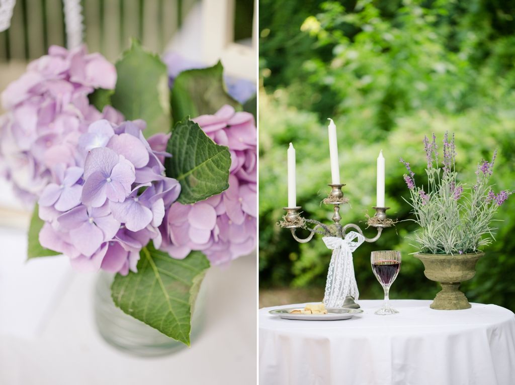 Lavender inspired backyard wedding