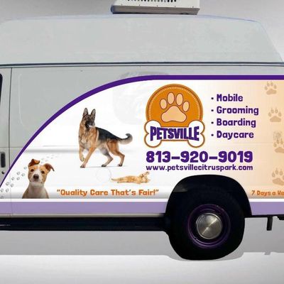 Pet Patrol Mobile Grooming Salon Van Bronx New York City Pamper Pets Grooming Salon Mobile Pet Grooming