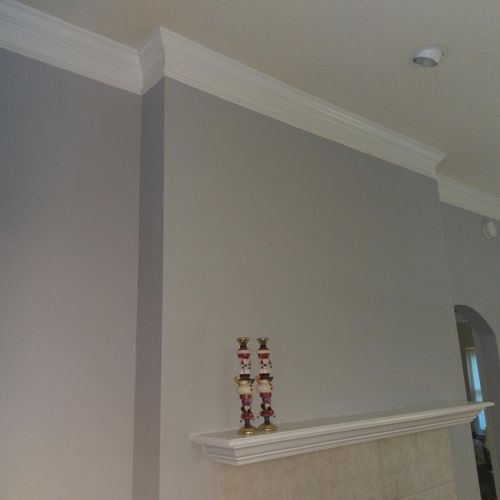 Family Room- Trim and Walls