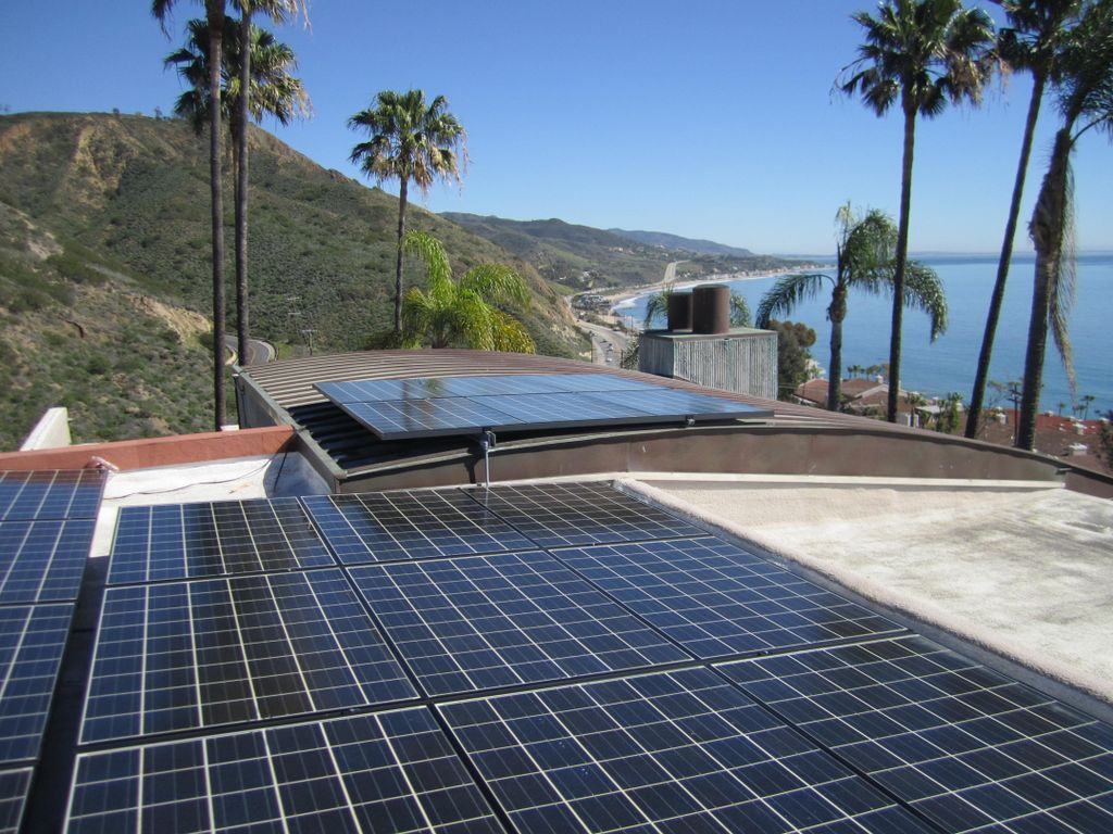 Clean Solar Panels and a beautiful view of the Pac