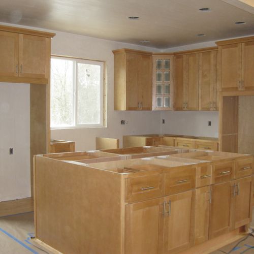 custom kitchen in progress
