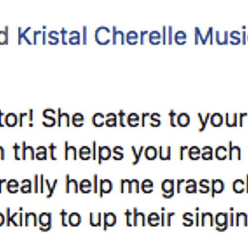 Raving review from lead singer of Racquel & the We