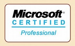 We are Microsoft certified professionals.