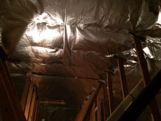 Radiant Barrier in Attic retains heat in the winte