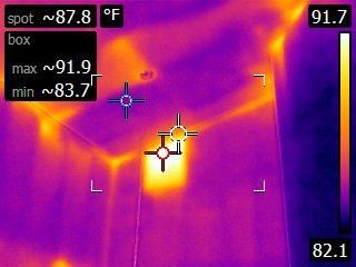 Thermal imaging used to detect energy loss.