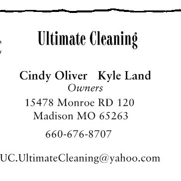 Cindy Oliver and Kyle Land UC ultimate cleaning
