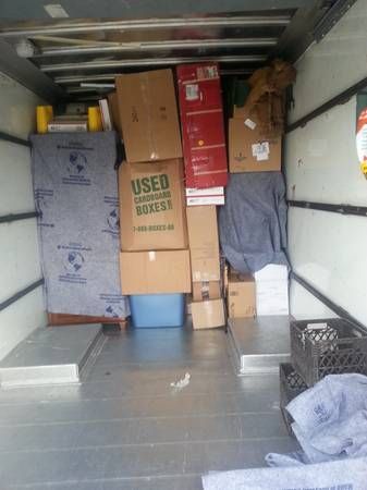 A great example of how we pack a truck!!!