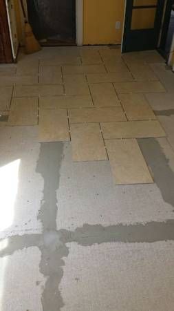 removed old ceramic tile and installed hardiebacke