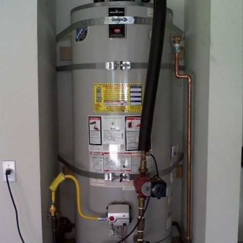 Water Heater Installation with Re-circulation Pump